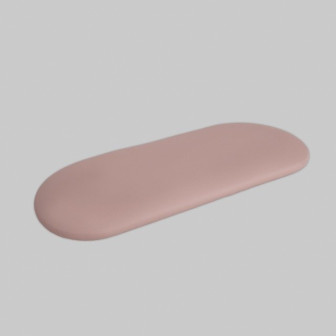 Descanso de mão para aspirador Embutido ÜLKA rosa claro