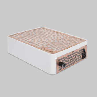 Aspirador de Polvo para Uñas ULKA Nano Edición Limitada Blanco con rejilla oro rosa