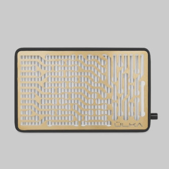 ULKA Nano Limited Edition Nail Dust Collector Black, Gold grid