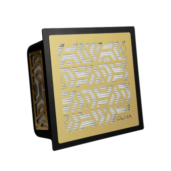 Ulka Premium Aspirador de Polvo para Uñas Empotrado Negro Oro