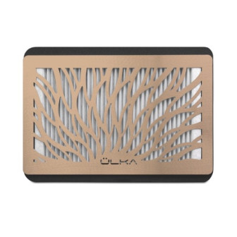 ULKA Tornado Coletor de Pó para Unhas Embutido – Branco com grelha Rose Gold