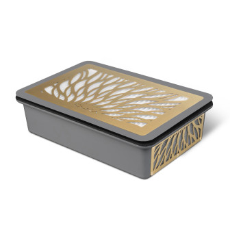 Built-in vacuum cleaner ULKA Tornado - Gray with Gold grid